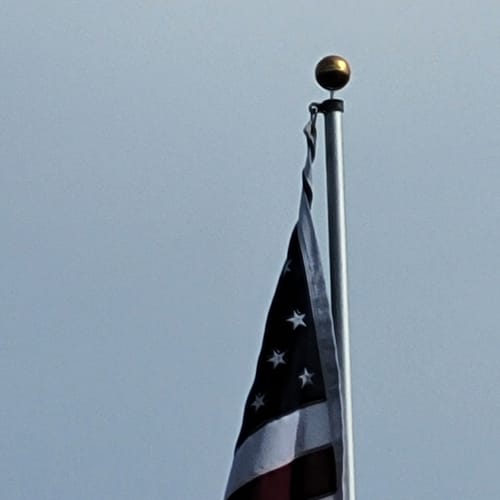 Customer photo review of 4x6ft 2-ply polyester American Flag (Popular Size)