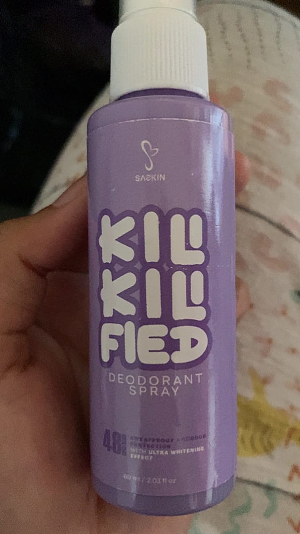 Customer photo review of KILI-KILI FIED Deodorant Spray By Sachzna