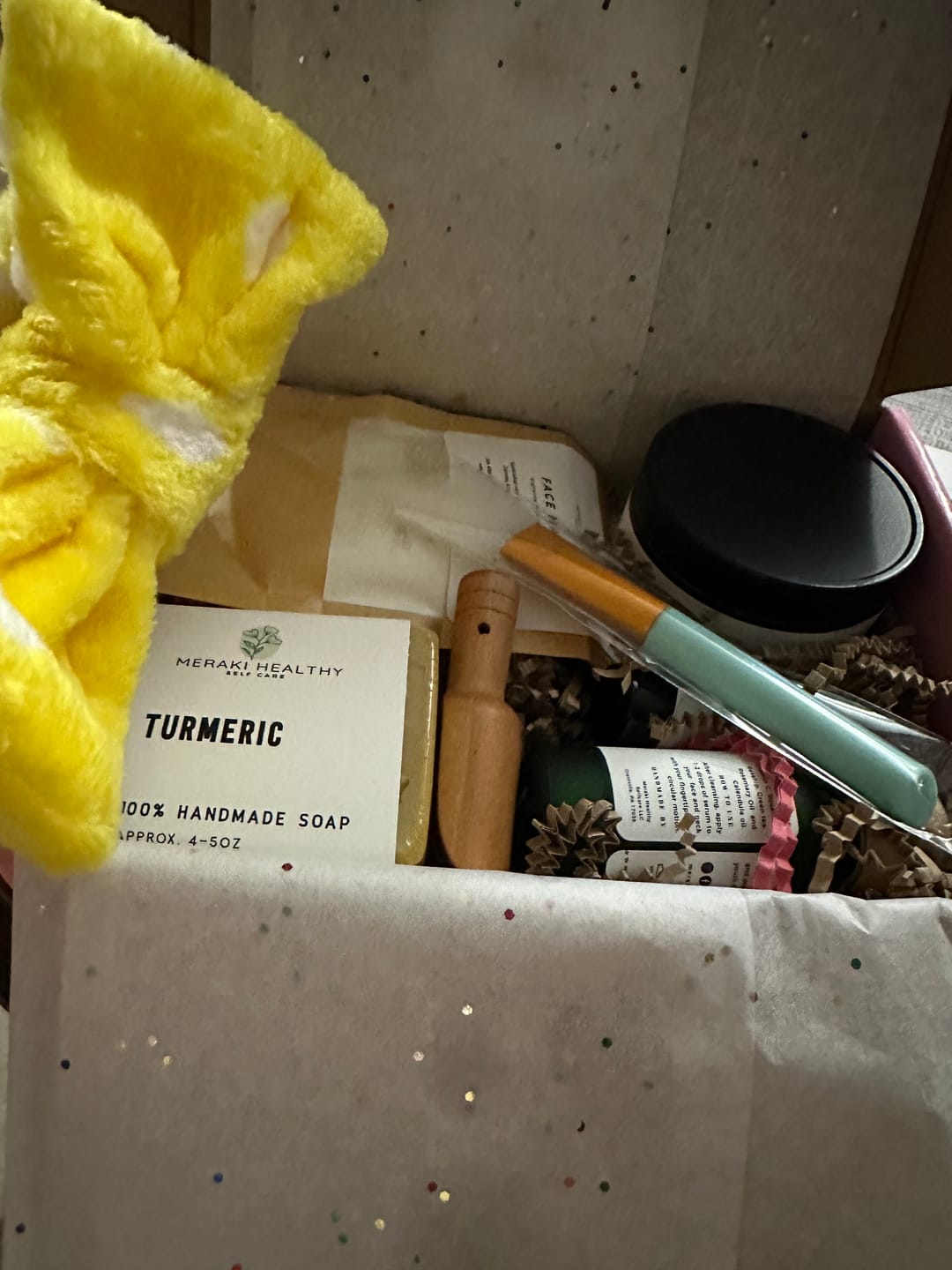Customer photo review of Luxury Skincare Box