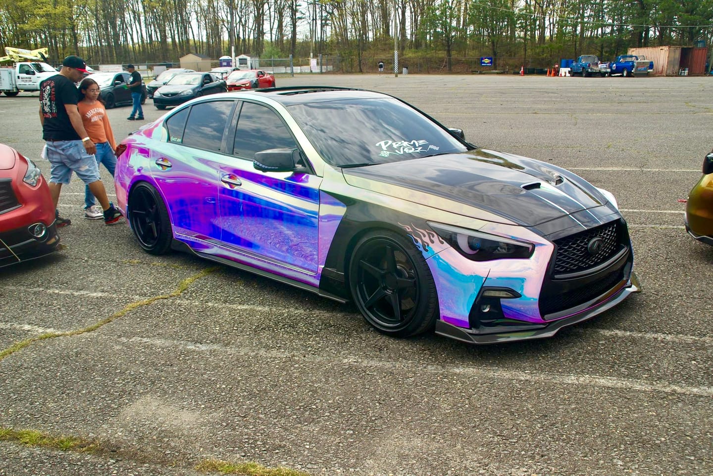 Customer photo review of Opal Chrome White Vinyl Wrap (Non-Stretchable)