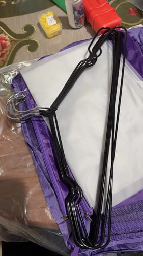 Customer photo review of Trending Item! Premium Colorful Stainless Steel Korean Style Non Slip Wire Hangers