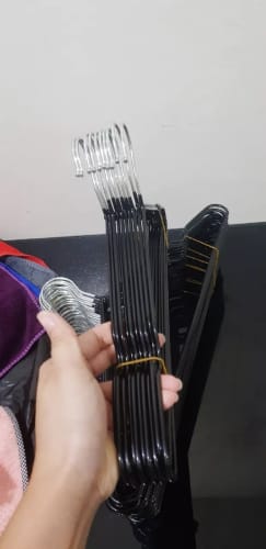 Customer photo review of Trending Item! Premium Colorful Stainless Steel Korean Style Non Slip Wire Hangers