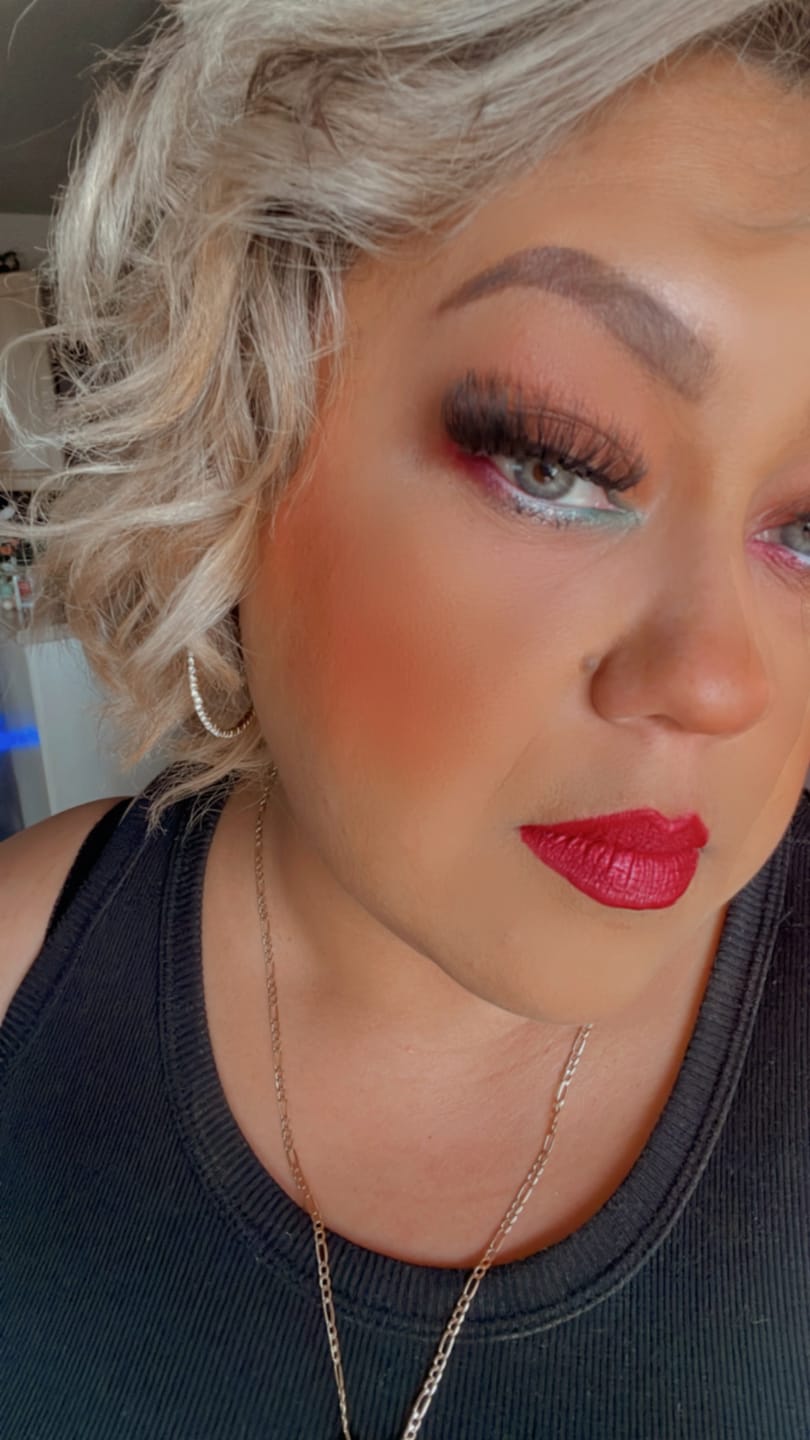 Customer photo review of Amazonia Icy Volcano Gray Prescription Colored Contact Lenses