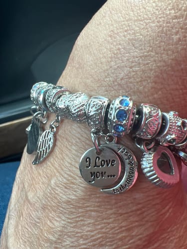Customer photo review of "I Love You To The Moon" Clip-on Charm