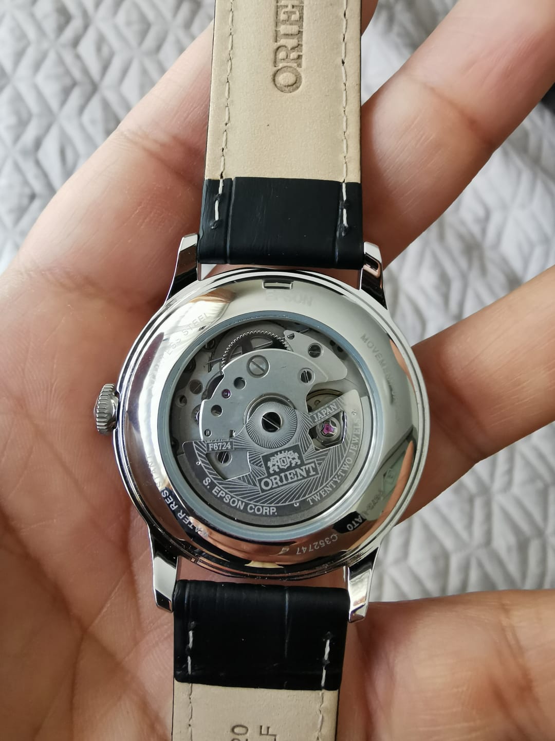 Customer photo review of Reloj Orient Automatic RA-AC0M02B10B Bambino 38mm