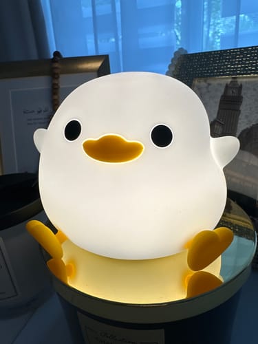 Customer photo review of UNEEDE LED Cute Bean Duck Night Light,Mini Benson Duck Night Light,dodo duck night lamp