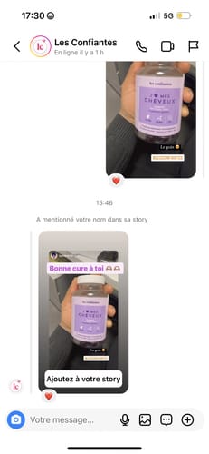Customer photo review of Gummies Croissance et Volume