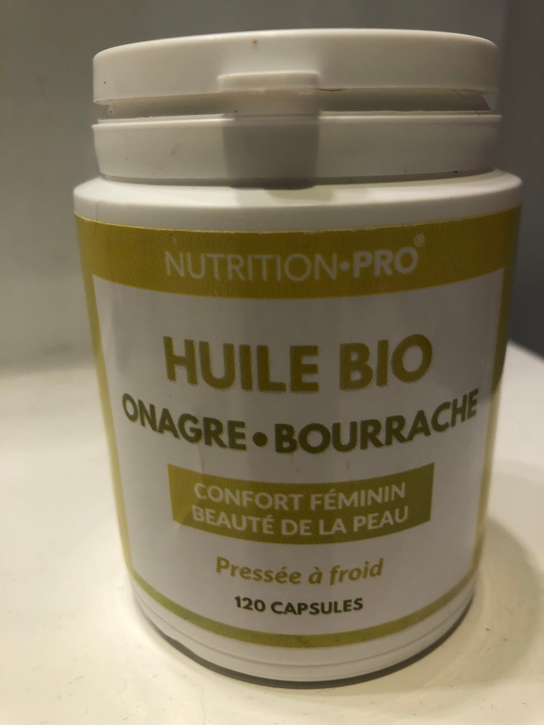 Customer photo review of HUILE D'ONAGRE/BOURRACHE BIO - 120 CAPSULES