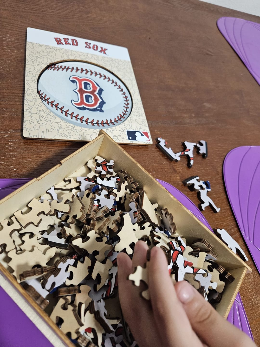 Customer photo review of Boston Red Sox™ - Wooden Puzzle