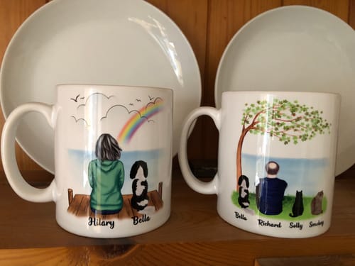 Customer photo review of Female & Dogs - Personalised Dog Mug