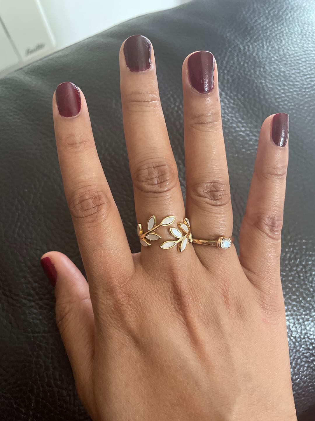 Customer photo review of Gold Leaf Ring