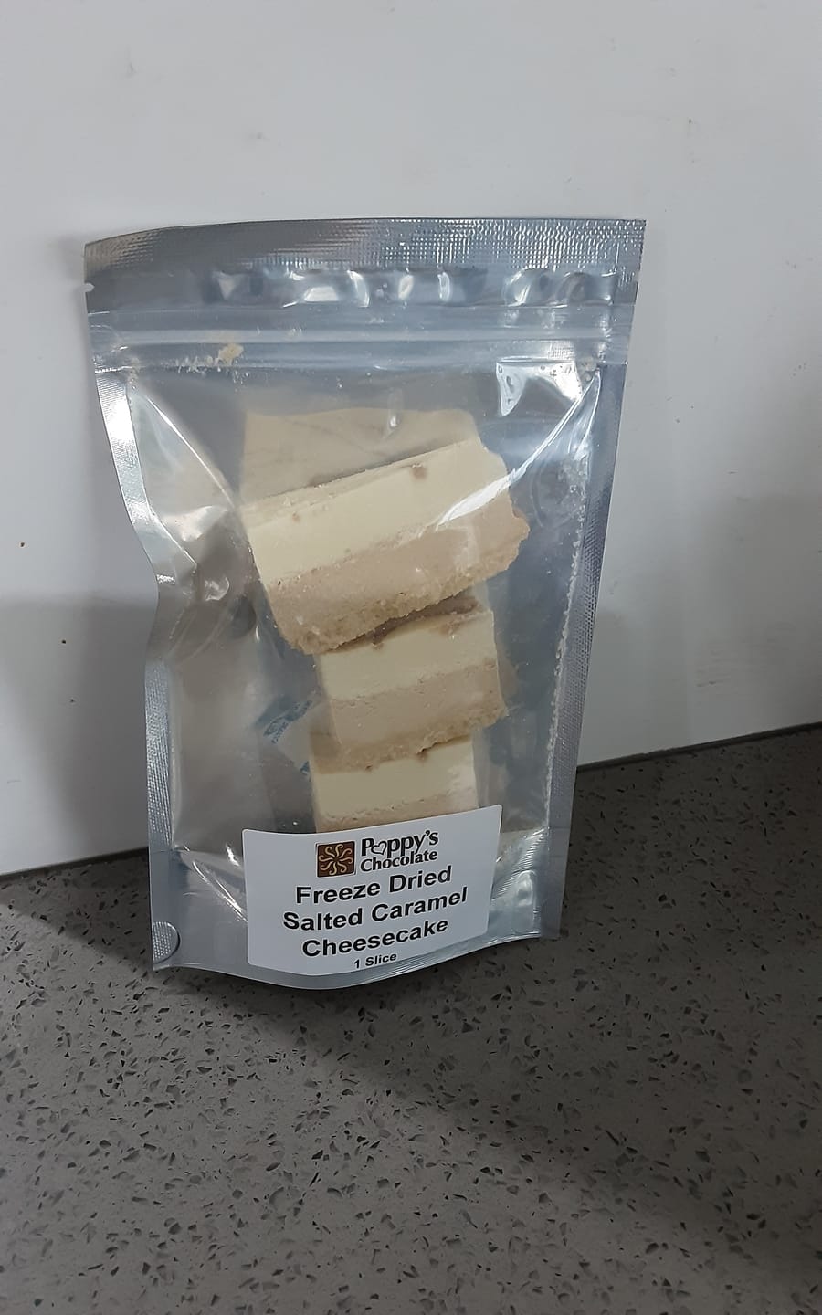 Customer photo review of Freeze Dried Cheesecake Salted Caramel