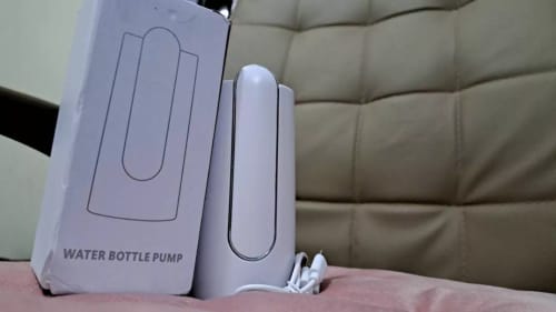 Customer photo review of Portable Automatic Water Pump Dispenser USB Charging Smart Electric