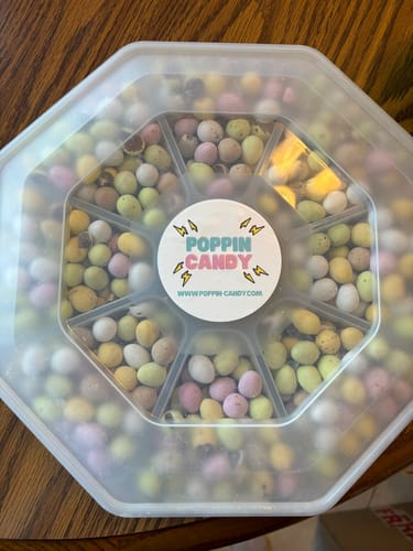 Customer photo review of Chocolate Mini Eggs Platter (Including Micro Mini Eggs!)