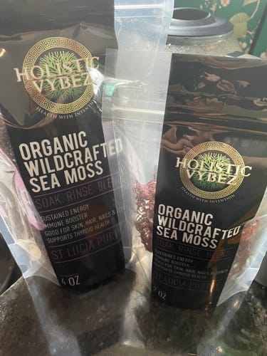 Customer photo review of Raw Royal Purple Sea Moss