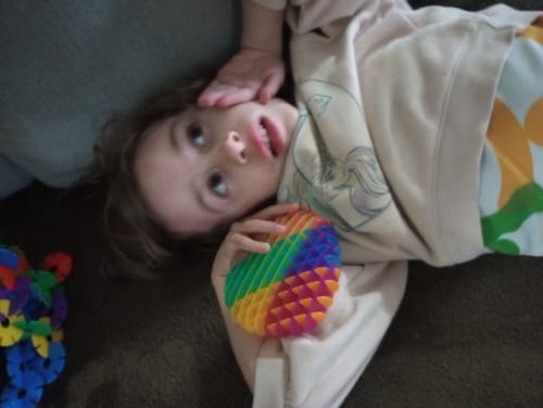 Customer photo review of Sensory Fidget Worm Morphing Toy