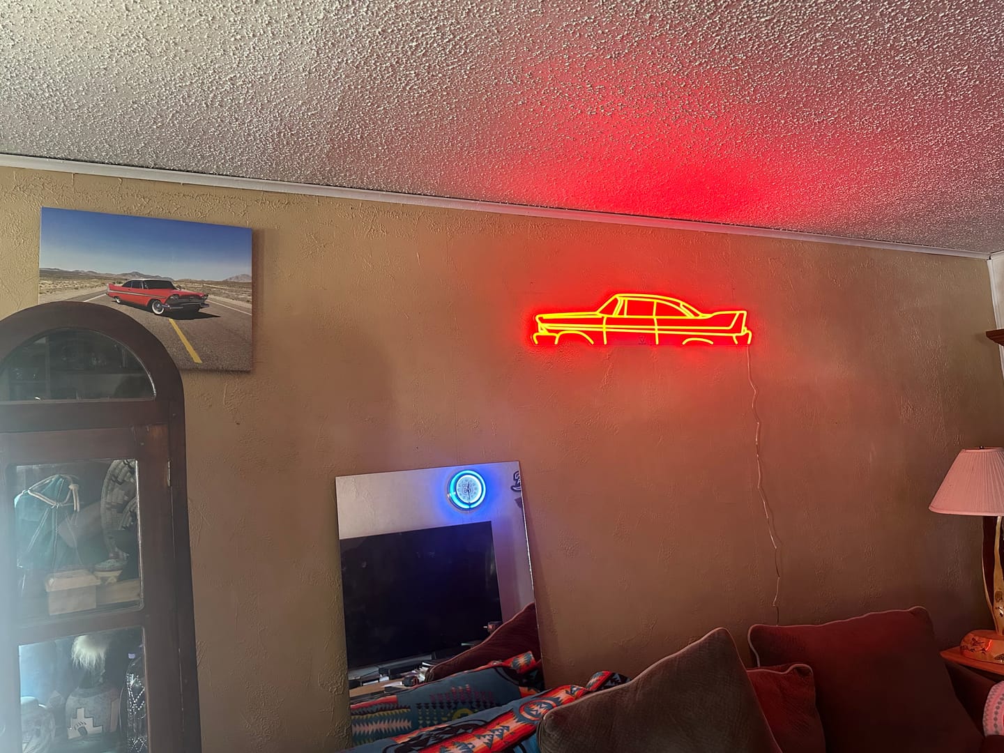 Customer photo review of Your Custom Neon Silhouette