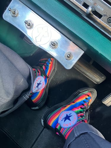 Customer photo review of OG Chicano All Star Serapes ( Black or White Sole ) 2 For 1
