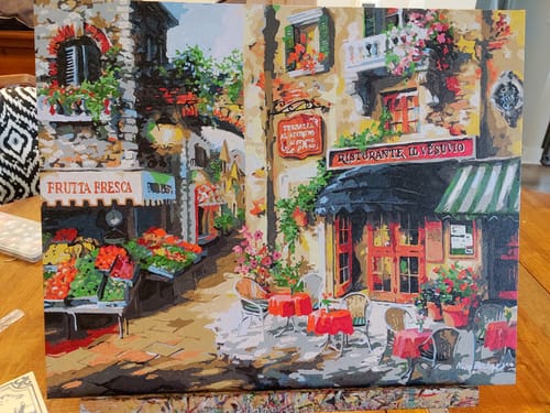 Customer photo review of Buon Appetito - Paint by Numbers