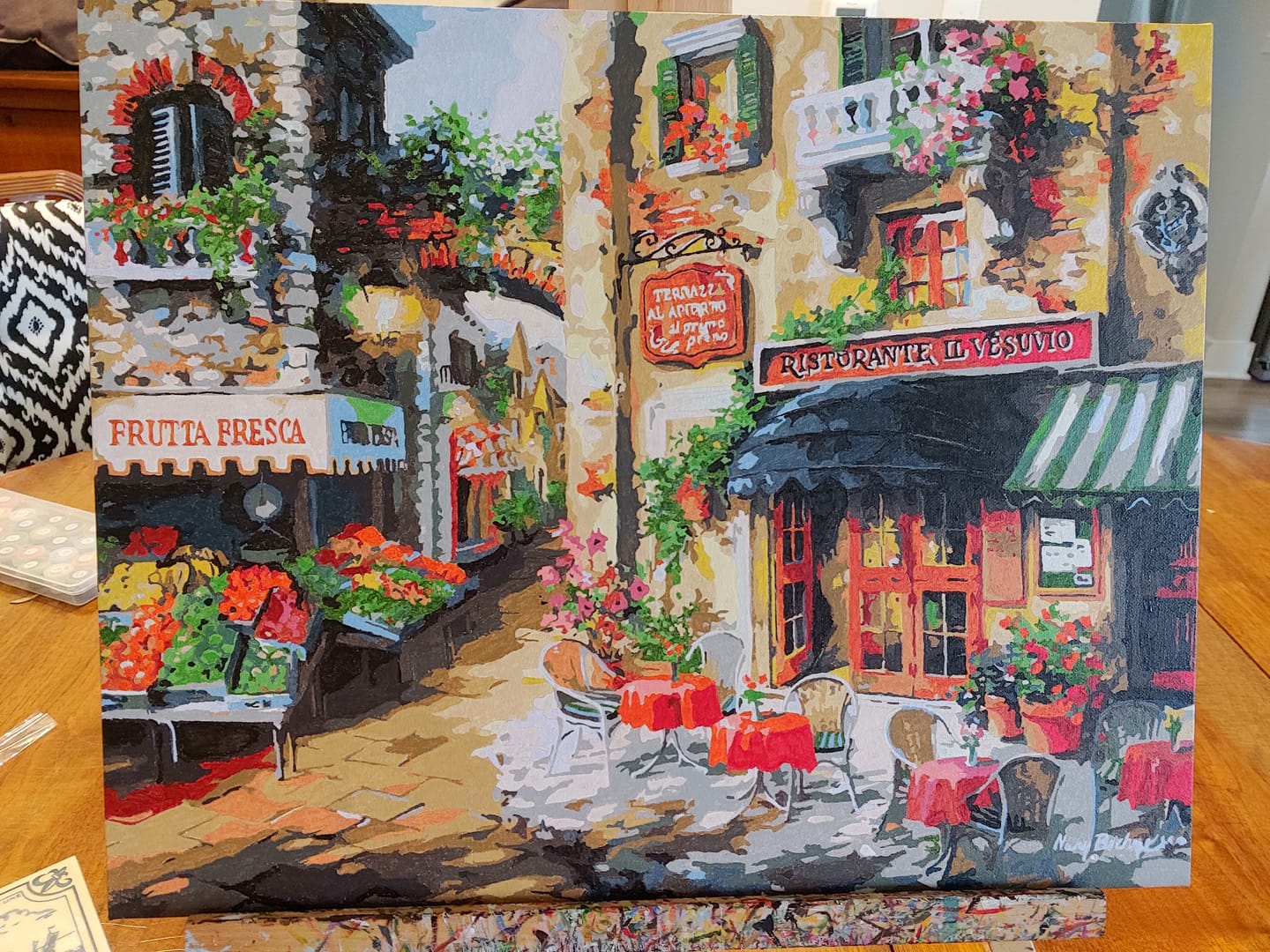 Customer photo review of Buon Appetito - Paint by Numbers