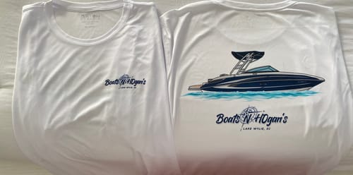 Customer photo review of Custom Digital Boat Artwork