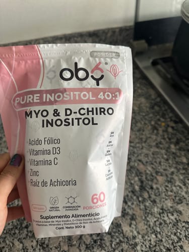 Customer photo review of 2 Paquetes Inositol Ratio 40:1 Polvo Myo Inositol & D Chiro Inositol, Oby Pure Inositol 7 ingredientes