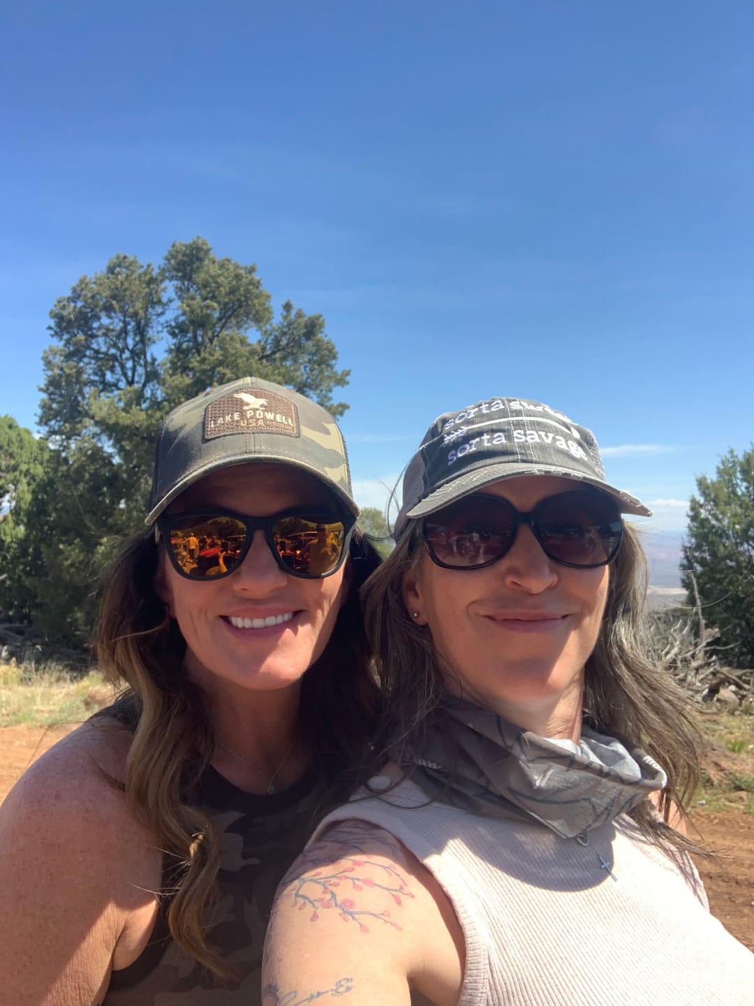 Customer photo review of Sorta Sweet Sorta Savage Trucker Hat