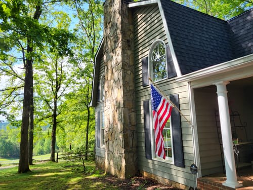 Customer photo review of 3' x 5' American Flag Set