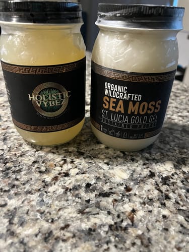 Customer photo review of St Lucia Gold Sea Moss Gel