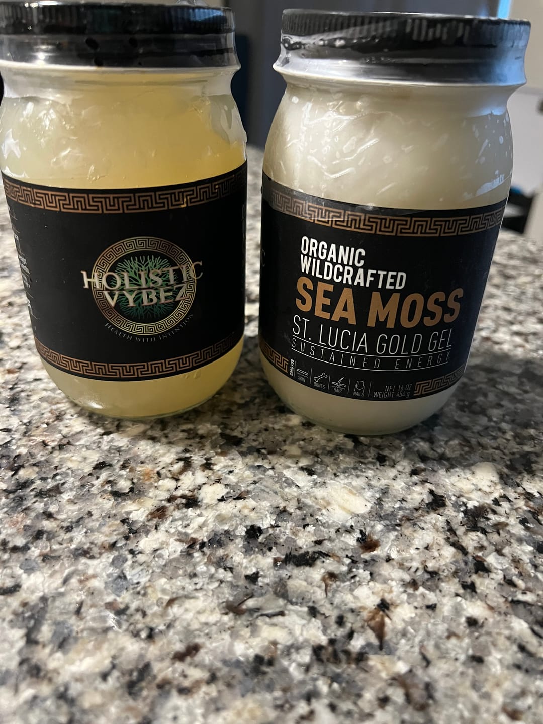 Customer photo review of St Lucia Gold Sea Moss Gel