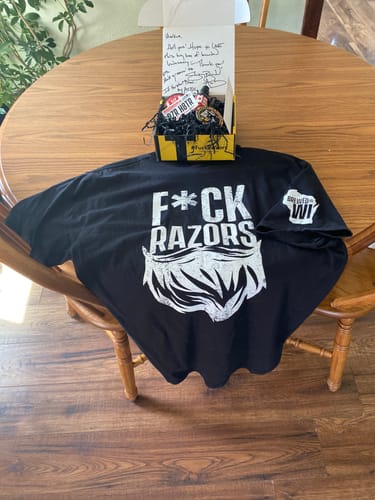 Customer photo review of WISCO Whiskey (1oz) Oil + (2oz) Balm + Shirt