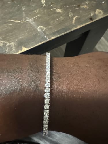 Customer photo review of Moissanite Tennis Bracelet 14K Gold (ALL SIZES)