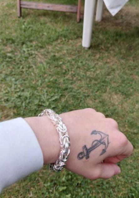 Customer photo review of Kejsarlänk Armband 10mm - 925 Silver