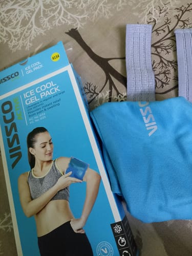 Customer photo review of Icecool Gel Pack | Re-Freezable for Instant Pain Relief & Swelling (Blue)