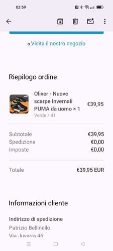 Customer photo review of Oliver - Nuove scarpe Invernali PUMA da uomo