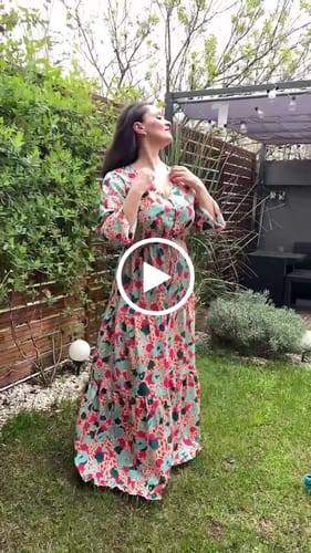 Customer video review of Rochie Anemis cu talie regabila prin snur