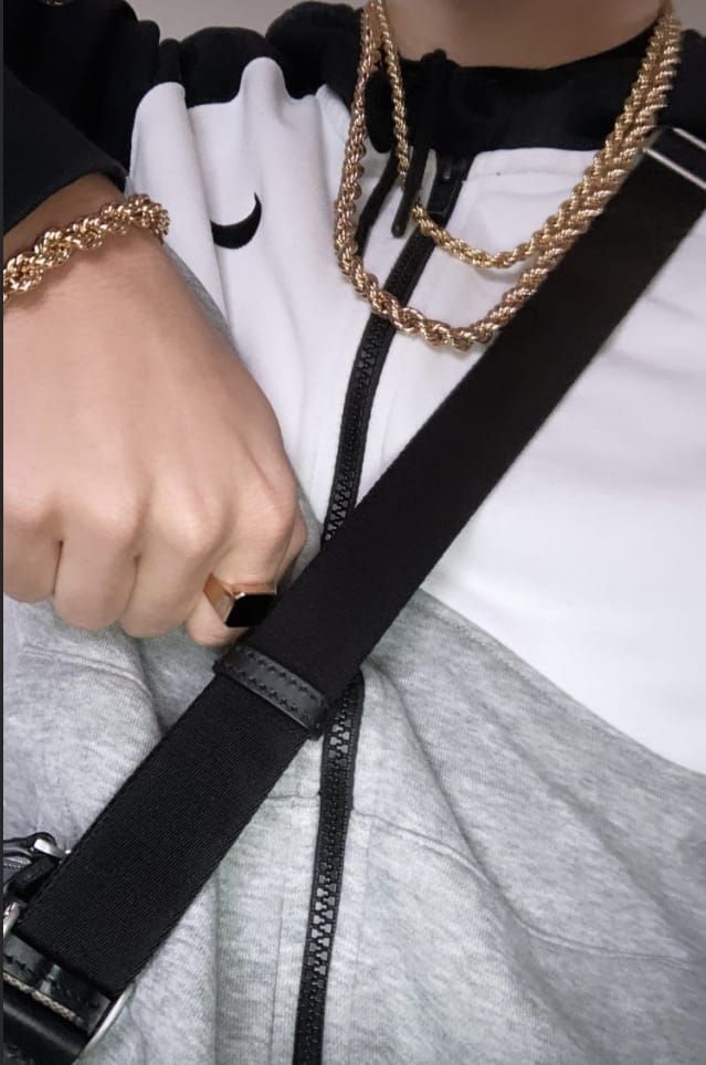 Customer photo review of Cordell Armband 10mm - 18K Guldpläterad