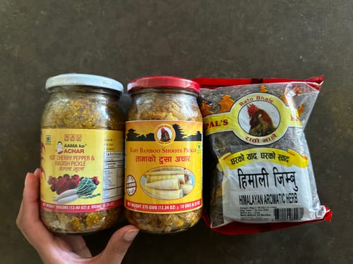 Customer photo review of Hot Cherry Pepper & Radish Pickle (Dalla Mula)