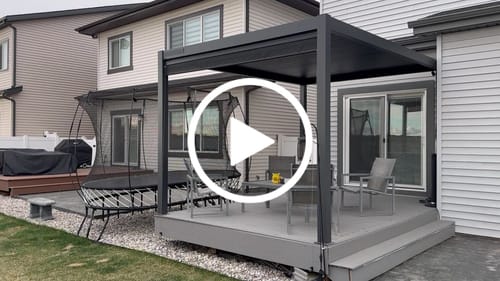 Customer video review of SmartWings Motorized Outdoor Shades 5% Openness