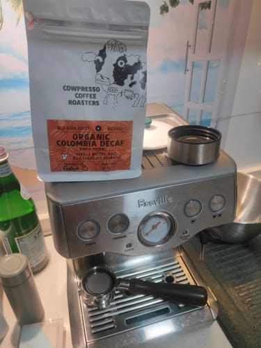 Customer photo review of Organic DECAF Colombia Maragogipe