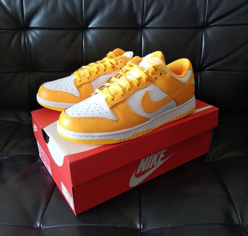 Customer photo review of Nike Dunk Low Laser Orange