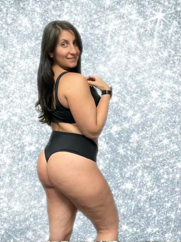 Customer photo review of 'Empower' Mid Rise Cheeky Bikini Bottom