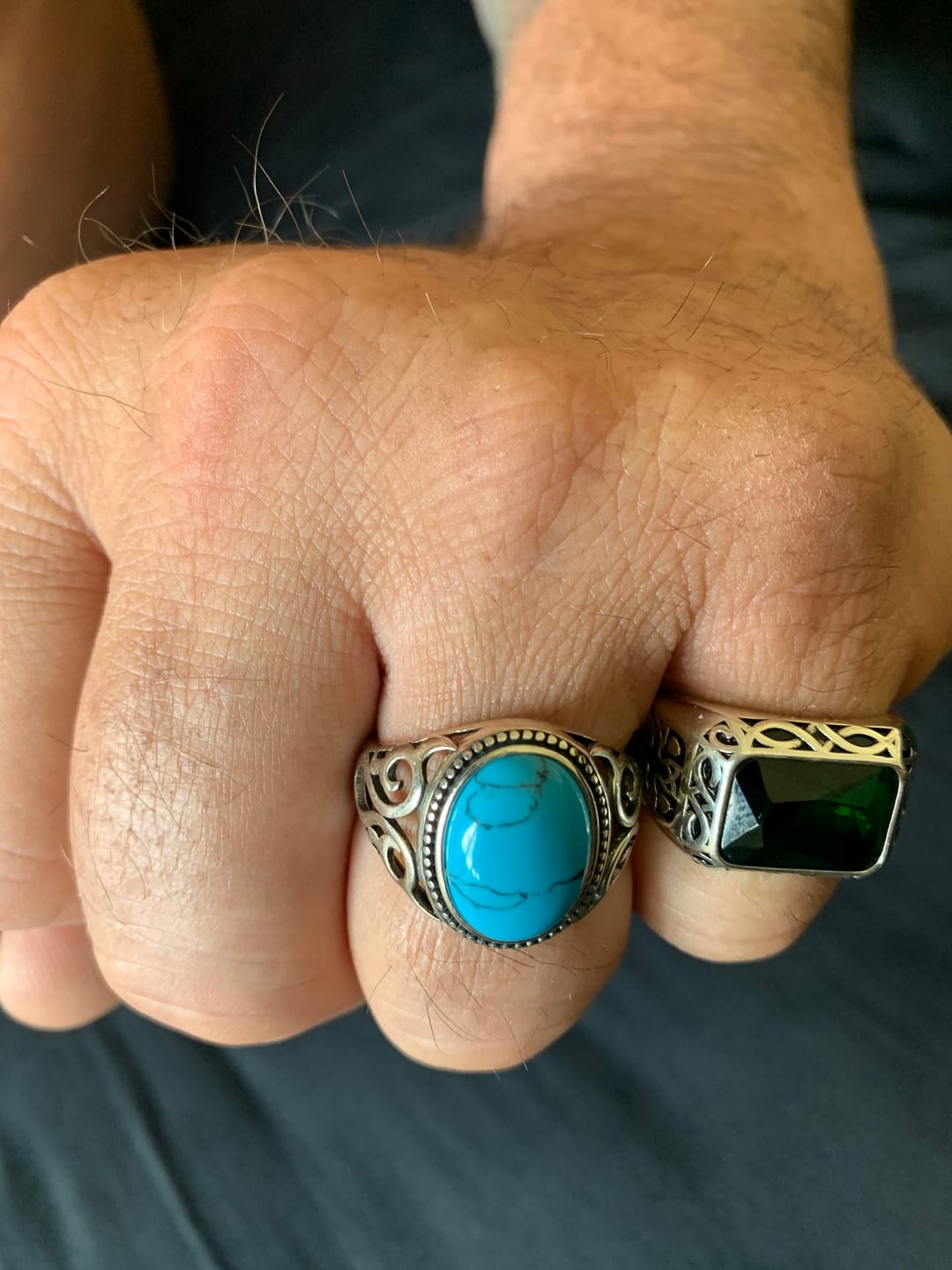 Customer photo review of GREEN GEM. - 925 SILVER