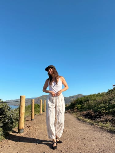 Customer photo review of ETTA PANT | PARCHMENT x TOAST