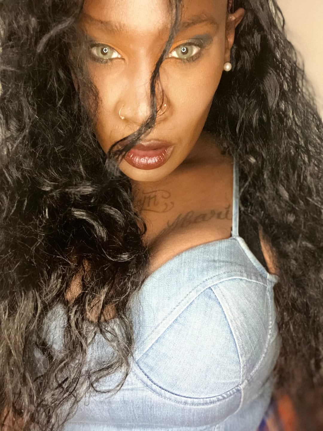 Customer photo review of Wildcat Green Prescription Colored Contact Lenses