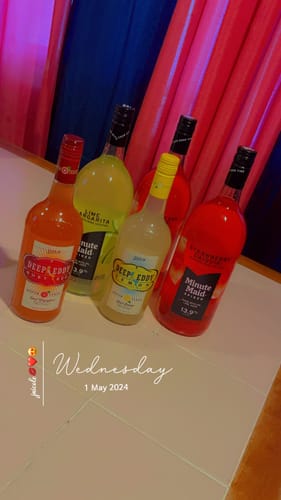 Customer photo review of Minute Maid Spiked Lime Margarita Flavored Wine Alcohol Cocktail