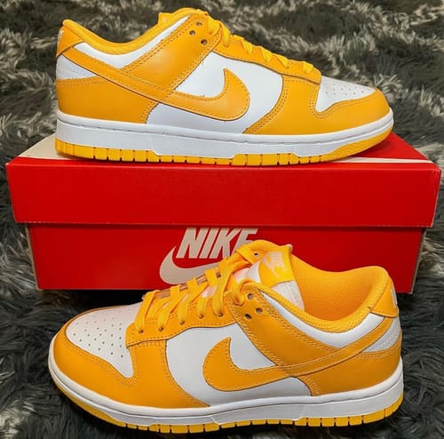 Customer photo review of Nike Dunk Low Laser Orange