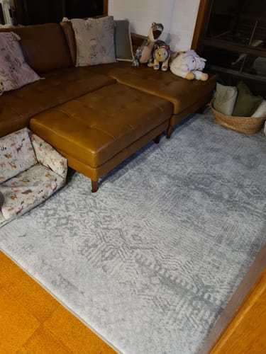 Customer photo review of The Mellow Mat® Designer Print | Light Grey