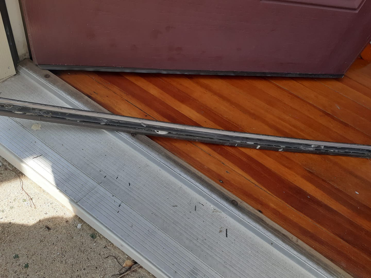 Customer photo review of Therma-Tru Drive-On Door Sweep
