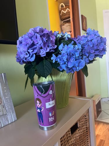 Customer photo review of Nurse Nutrition Facts New Version - Personalized Tumbler Cup